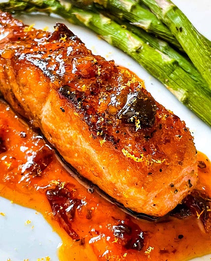 Chipotle Orange Glazed Salmon