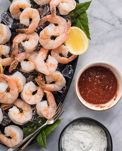 Shrimp Cocktail with Two Sauces