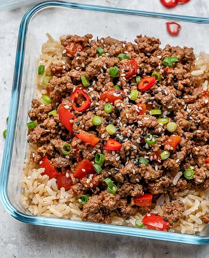 Asian Style Beef Meal Prep Bowls