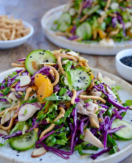 Chinese Chicken Salad with Sesame Dressing