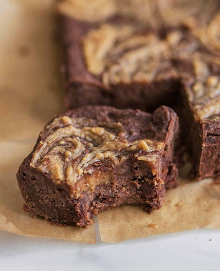 Peanut Butter Swirl Black Bean Brownies