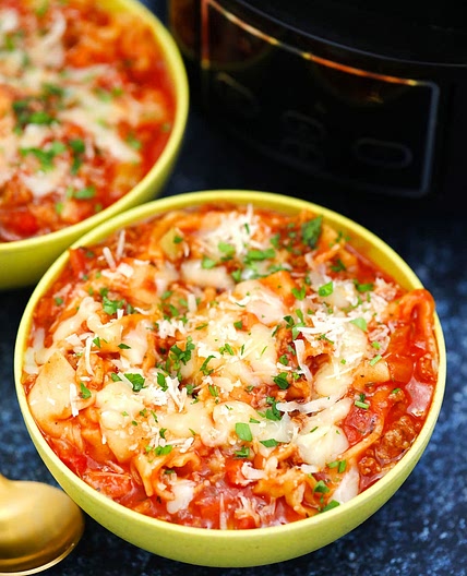 Slow Cooker Lasagna Soup