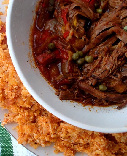Crockpot Ropa Vieja with Cuban Style Rice