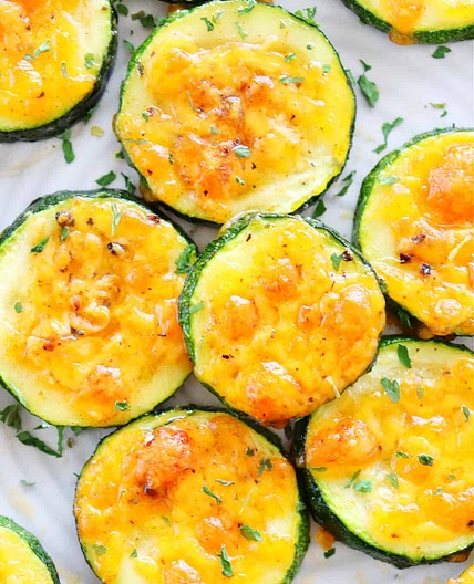 Cheddar Baked Zucchini