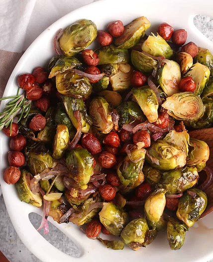 Maple Balsamic Brussels Sprouts