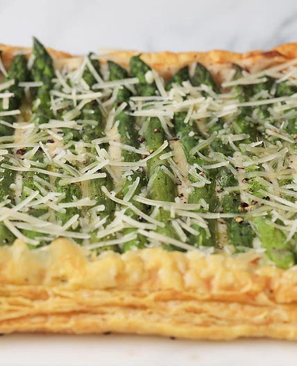 Cheesy Asparagus Tart Recipe by Tasty
