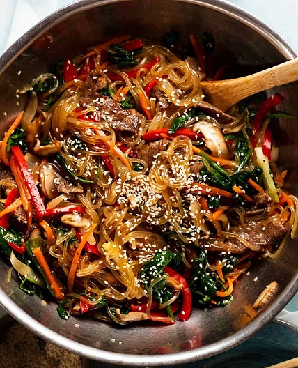 Japchae - Korean Noodles