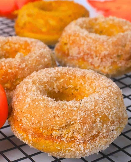 Sugar Free Pumpkin Spice Chai Donuts