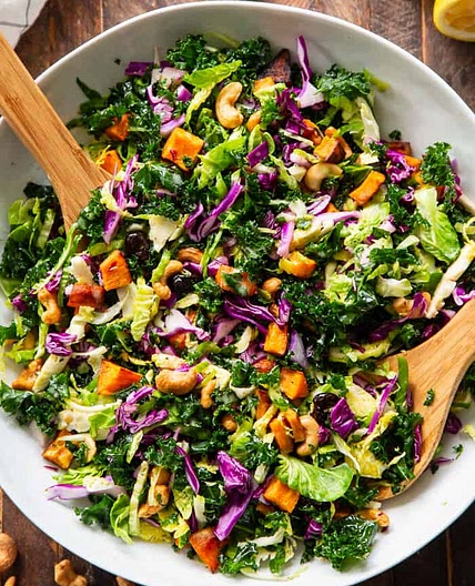 Rainbow Veggie Salad with Lemon Vinaigrette