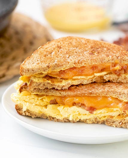 Bacon, Egg & Cheese Skillet Breakfast Sandwich