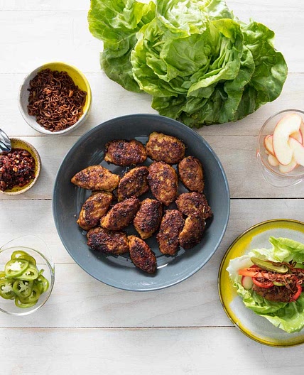 Vietnamese-Style Chicken Meatballs With Ginger and Mint Recipe