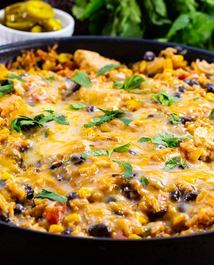 Mexican Chicken and Rice Casserole