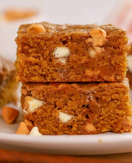 Butterscotch Pumpkin Blondies