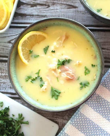 Chicken Lemon Rice Soup [Supe me Pule]