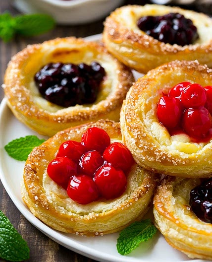Cream Cheese Danish with Fruit