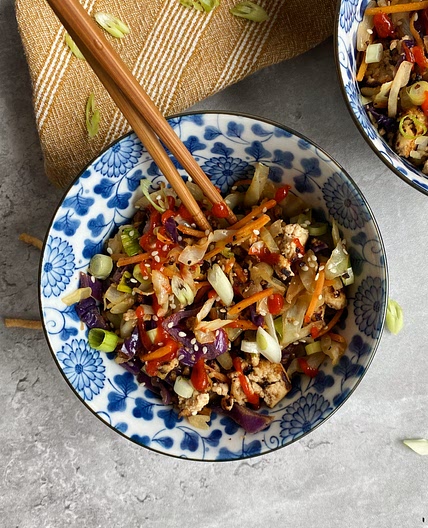Tofu Egg Roll in a Bowl