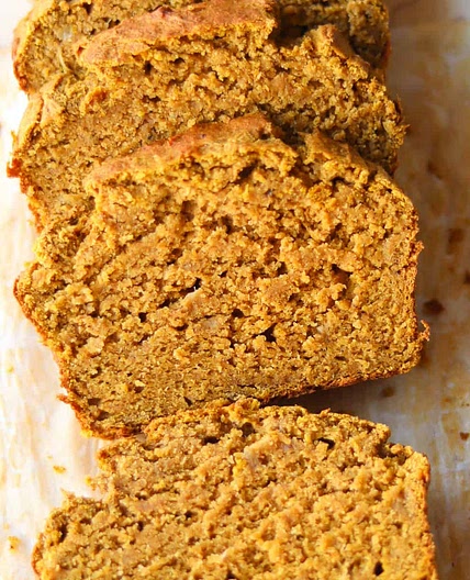 Healthy Pumpkin Banana Bread