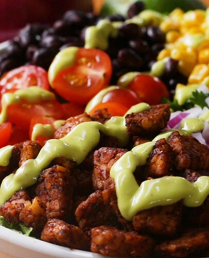 Tempeh Taco Salad Recipe by Tasty