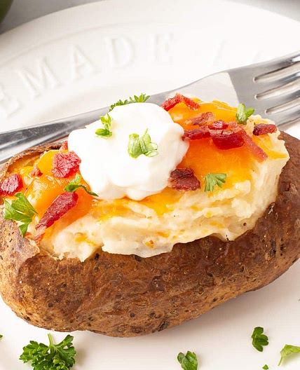 Air Fryer Twice-Baked Potatoes