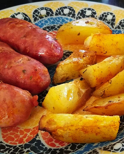 Receita de Batata frita com calabresa na AirFryer