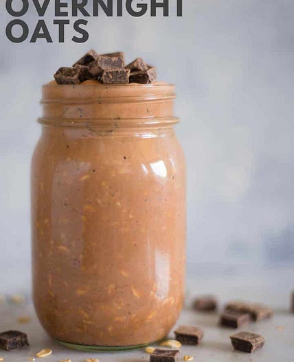 Chocolate Peanut Butter Overnight Oats