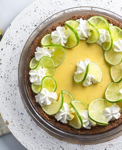 Low FODMAP "Key" Lime Pie