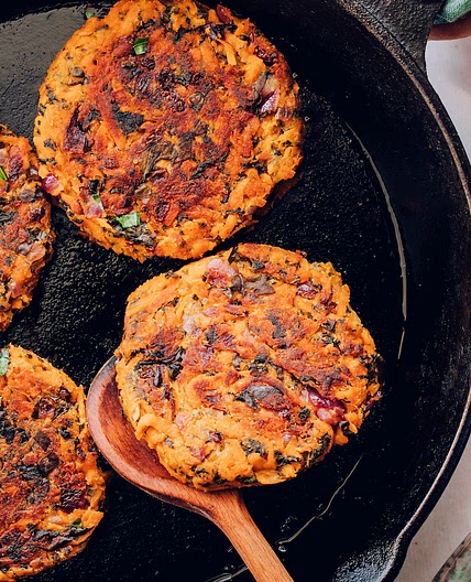 Kale & Sweet Potato Fritters