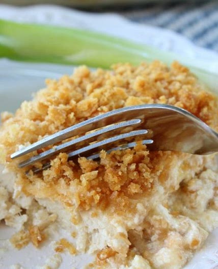 Ritz Cracker Chicken Bake