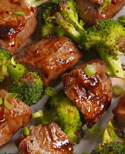 Beef & Broccoli Kebabs