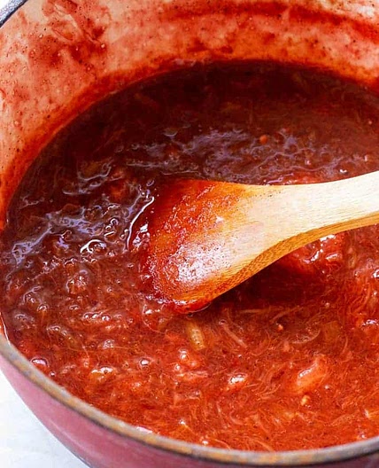 Healthy Strawberry Rhubarb Sauce