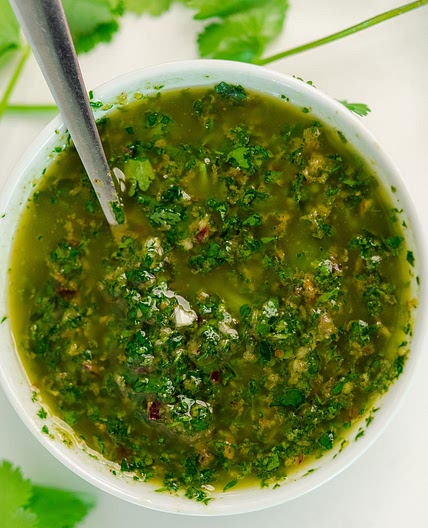 Easy 2-Minute Cilantro Chimichurri