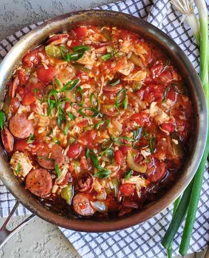 Creole "style" Chicken & Sausage Jambalaya