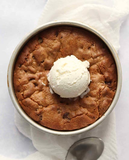 Air Fryer Chocolate Chip Cookie Cake