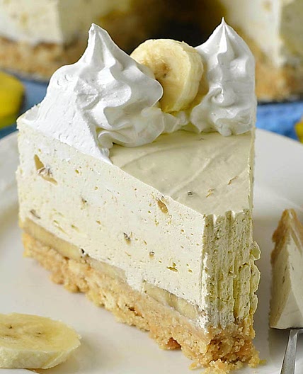 No Bake Banana Cheesecake