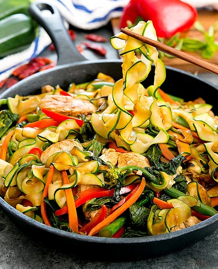 Drunken Zucchini Noodles