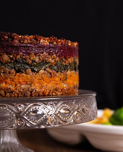 Layered Vegan Nut Roast