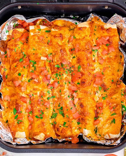 Air Fryer Chicken Enchiladas