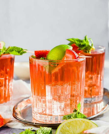 Caribbean Rum Punch Spritzers