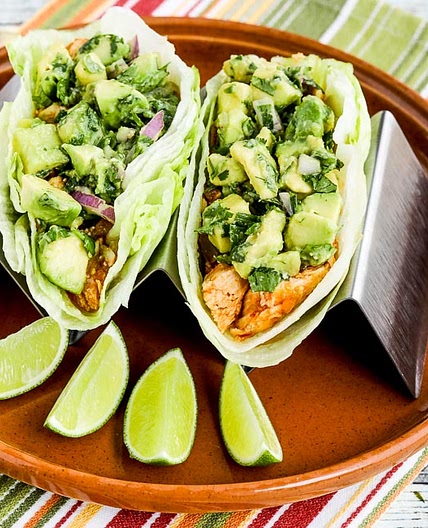 Spicy Shredded Chicken Lettuce Wrap Tacos