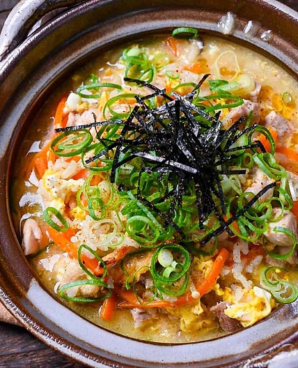 Chicken Zosui (Japanese Rice Soup)