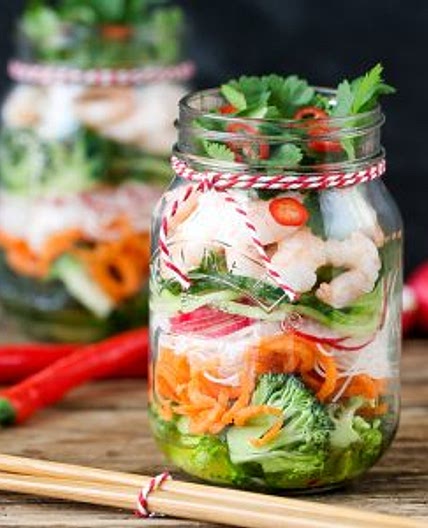 Thai Prawn Spiralizer Salad