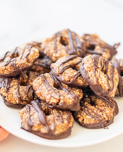 Vegan Copycat Girl Scout Samoas