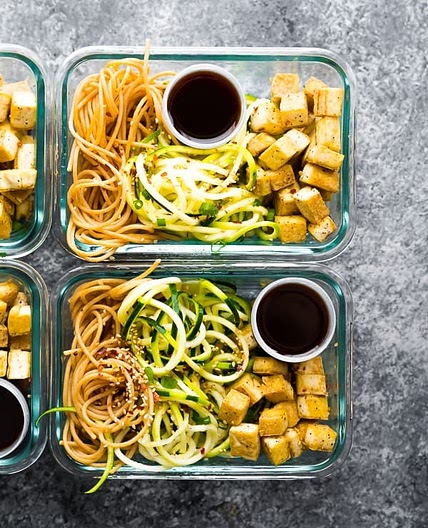 Spicy Tofu Noodles Meal Prep