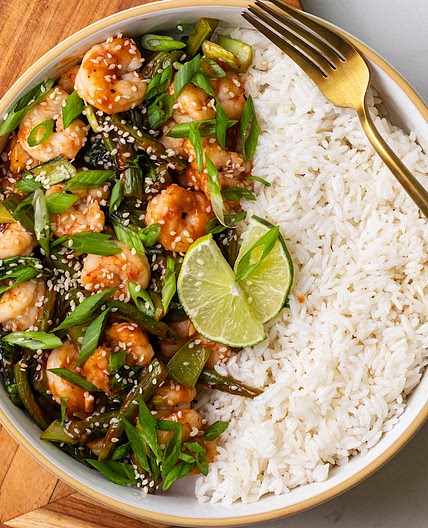 Sweet and Sour Shrimp (lower sugar)