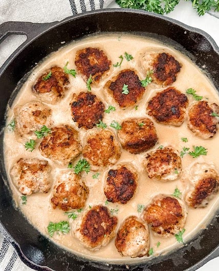 Lightened Up Copycat IKEA Swedish Meatballs