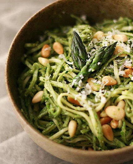 Asparagus Pesto with Pasta