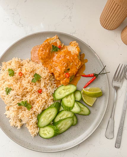 One Pot Coconut Curry Chicken and Rice