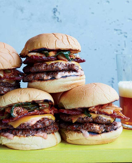Bacon-and-Kimchi Burgers