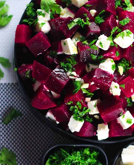 Beetroot and Feta Cheese Salad