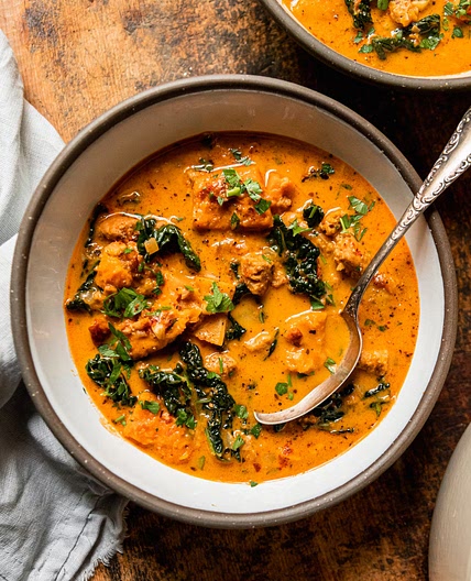 Vegan Butternut Squash Zuppa Toscana
